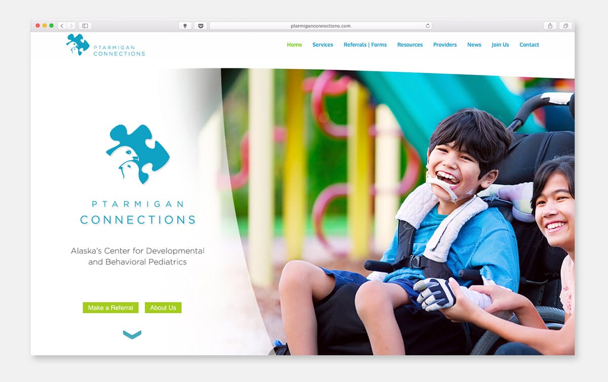 Pediatric website design by Hatcher Designs, Wasilla, Palmer, Anchorage, Alaska
