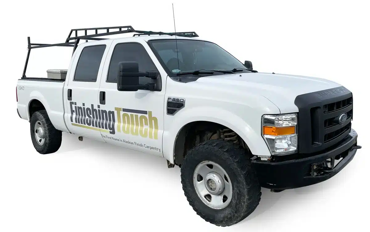 Finishing Touch work truck vehicle wrap and logo design by Hatcher Digital