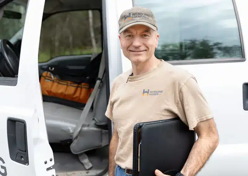 Henry Bauer of Working Hands LLC, a general contractor in Wasilla, Alaska