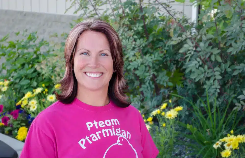 Lanissa Grogan, lactation specialist, outdoor professional headshot in Alaska