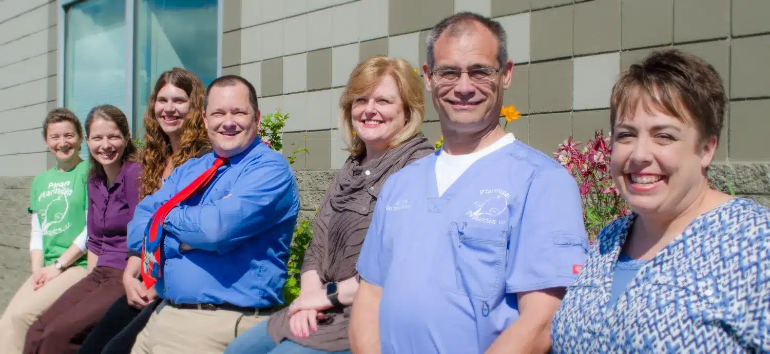 Medical practice providers team photo for a healthcare website in Alaska